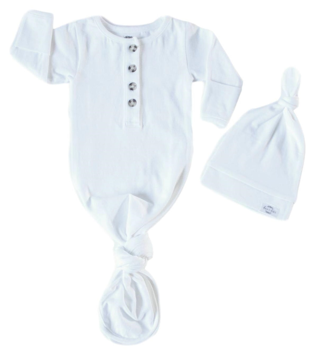 White knotted shop baby gown