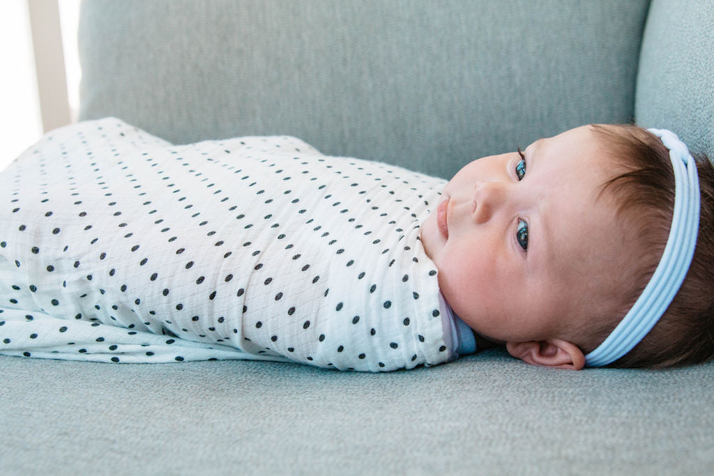 Organic Muslin Gauze Swaddle Blanket Hazel Fawn Foster