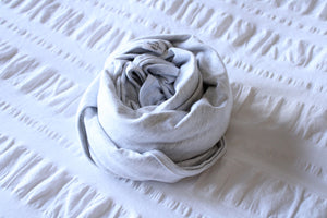 Organic Cotton Swaddle - Ash (light grey)