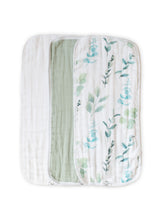 Load image into Gallery viewer, Organic Premium Burp Cloths - Sage