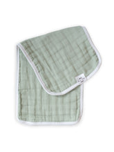 Load image into Gallery viewer, Organic Premium Burp Cloths - Sage