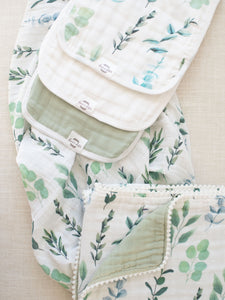Organic Muslin Gauze Swaddle Blanket - Sage