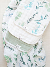 Load image into Gallery viewer, Organic Premium Burp Cloths - Sage