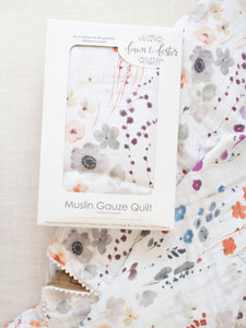 Organic Muslin Gauze Quilt - Violet