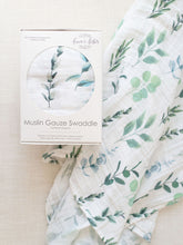 Load image into Gallery viewer, Organic Muslin Gauze Swaddle Blanket - Sage