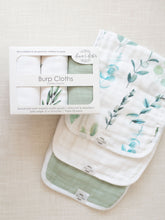 Load image into Gallery viewer, Organic Premium Burp Cloths - Sage
