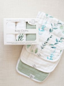 Organic Premium Burp Cloths - Sage