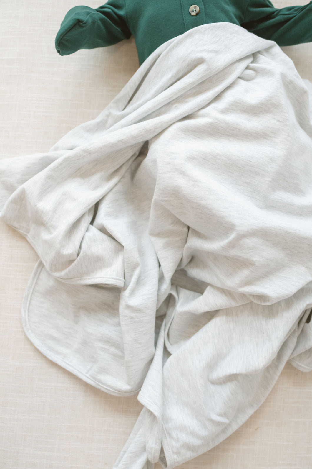 Organic Cotton Swaddle - Ash (light grey)