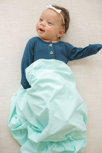 Organic Cotton Swaddle - Mint