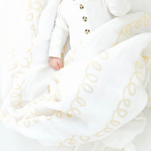 Organic Muslin Gauze Swaddle Blanket - Haven