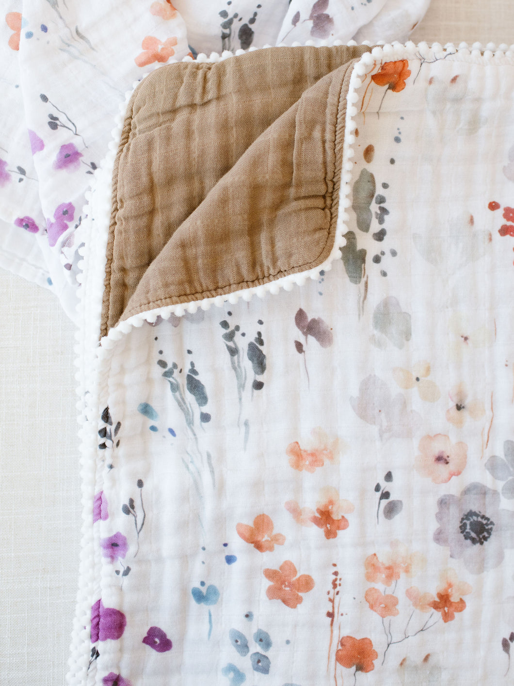 Organic Muslin Gauze Quilt - Violet
