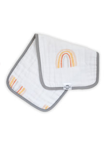Organic Premium Burp Cloths - Rainbow