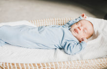 Load image into Gallery viewer, Organic Cotton Swaddle - River (light blue)