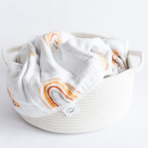 Organic Muslin Gauze Quilt - Rainbow