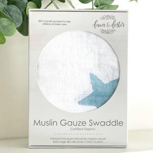 Organic Muslin Gauze Swaddle Blanket - Dream