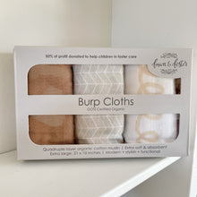 Load image into Gallery viewer, Organic Premium Burp Cloths - Haven