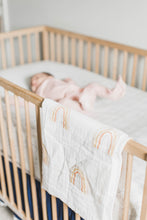 Load image into Gallery viewer, Organic Muslin Gauze Swaddle Blanket - Rainbow