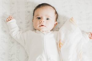 Organic Muslin Gauze Swaddle Blanket - Rainbow