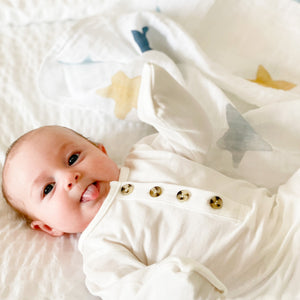 Organic Muslin Gauze Swaddle Blanket - Dream