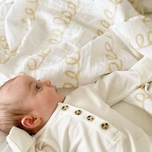 Organic Muslin Gauze Swaddle Blanket - Haven