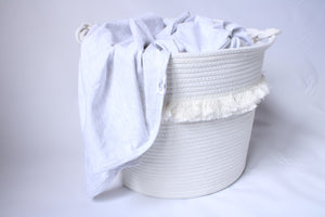 Organic Cotton Swaddle - Ash (light grey)