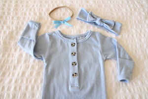 Organic Cotton Headband | River Blue