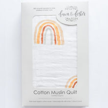 Load image into Gallery viewer, Organic Muslin Gauze Quilt - Rainbow