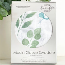 Load image into Gallery viewer, Organic Muslin Gauze Swaddle Blanket - Sage
