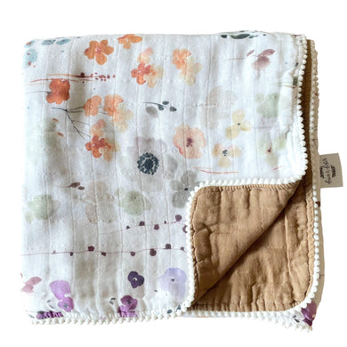 Organic Muslin Gauze Quilt - Violet